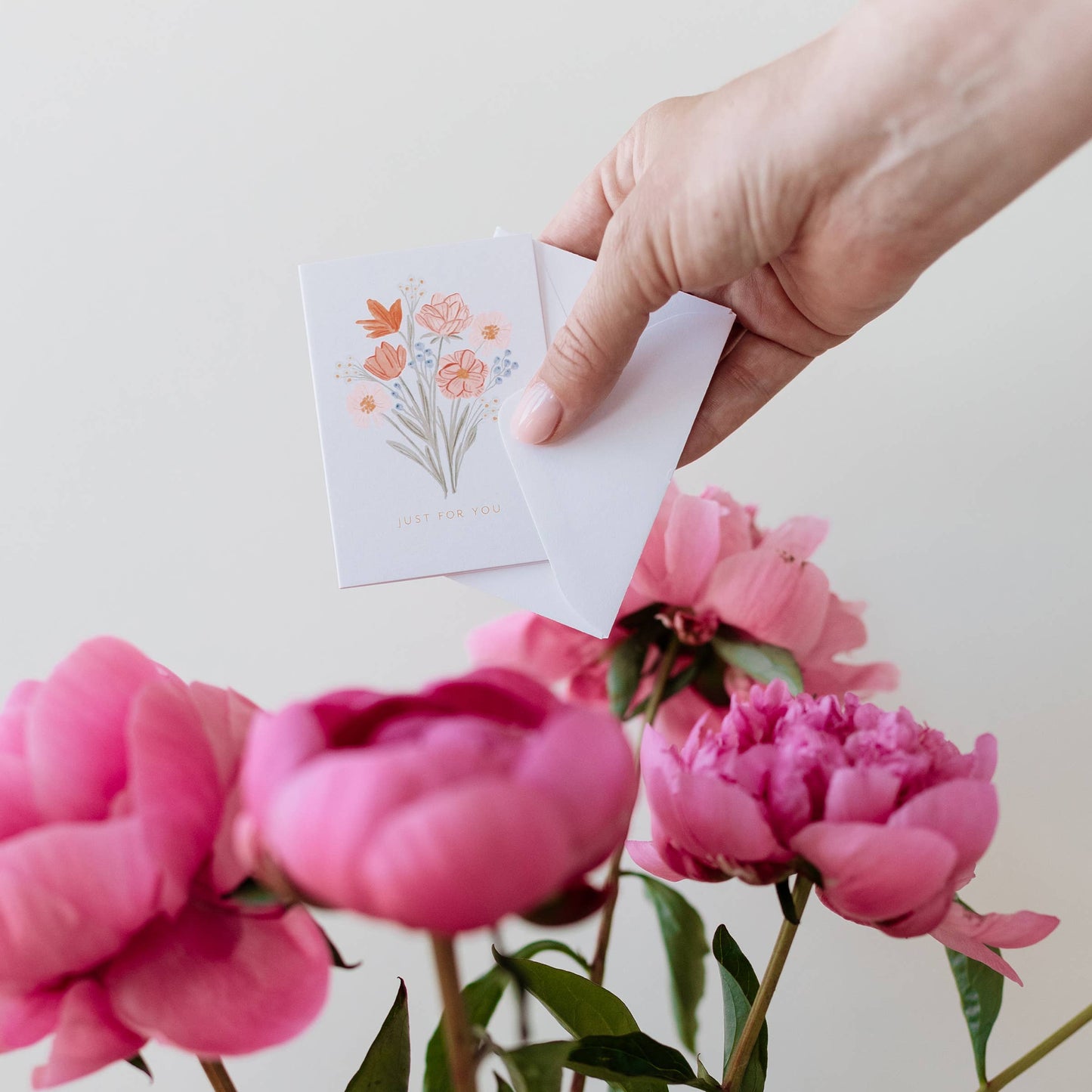 Just For You Bouquet Mini Card