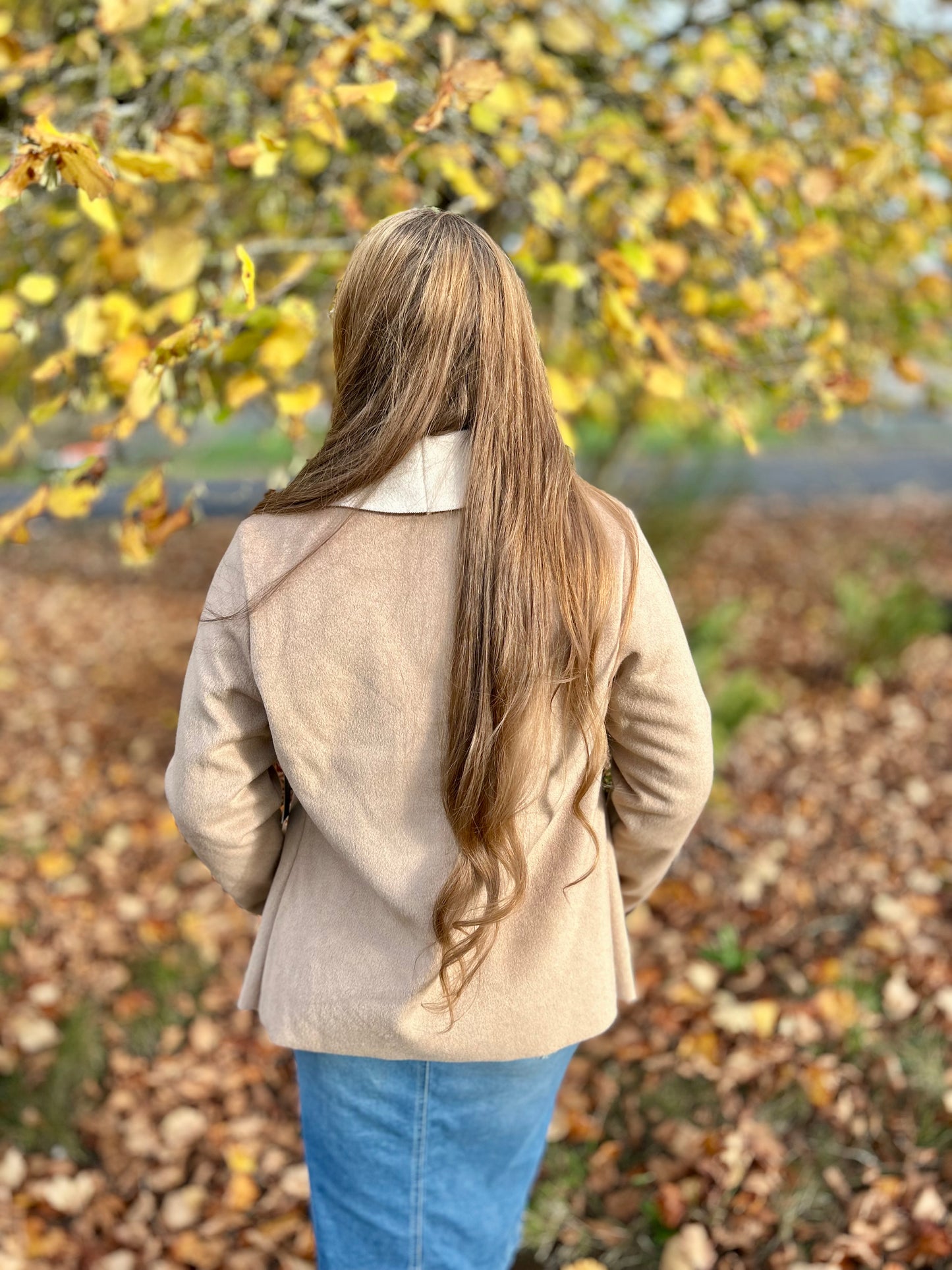 Open Faux Leather Cardigan