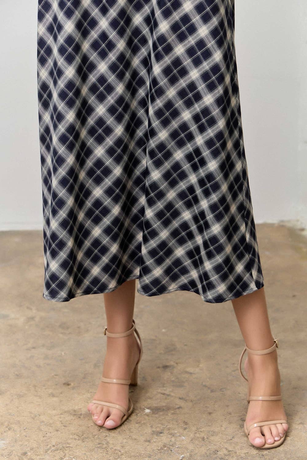 PLAID PRINT V NECK HALF SLEEVE PETER PAN COLLAR TOP SKIRT JACKET SET