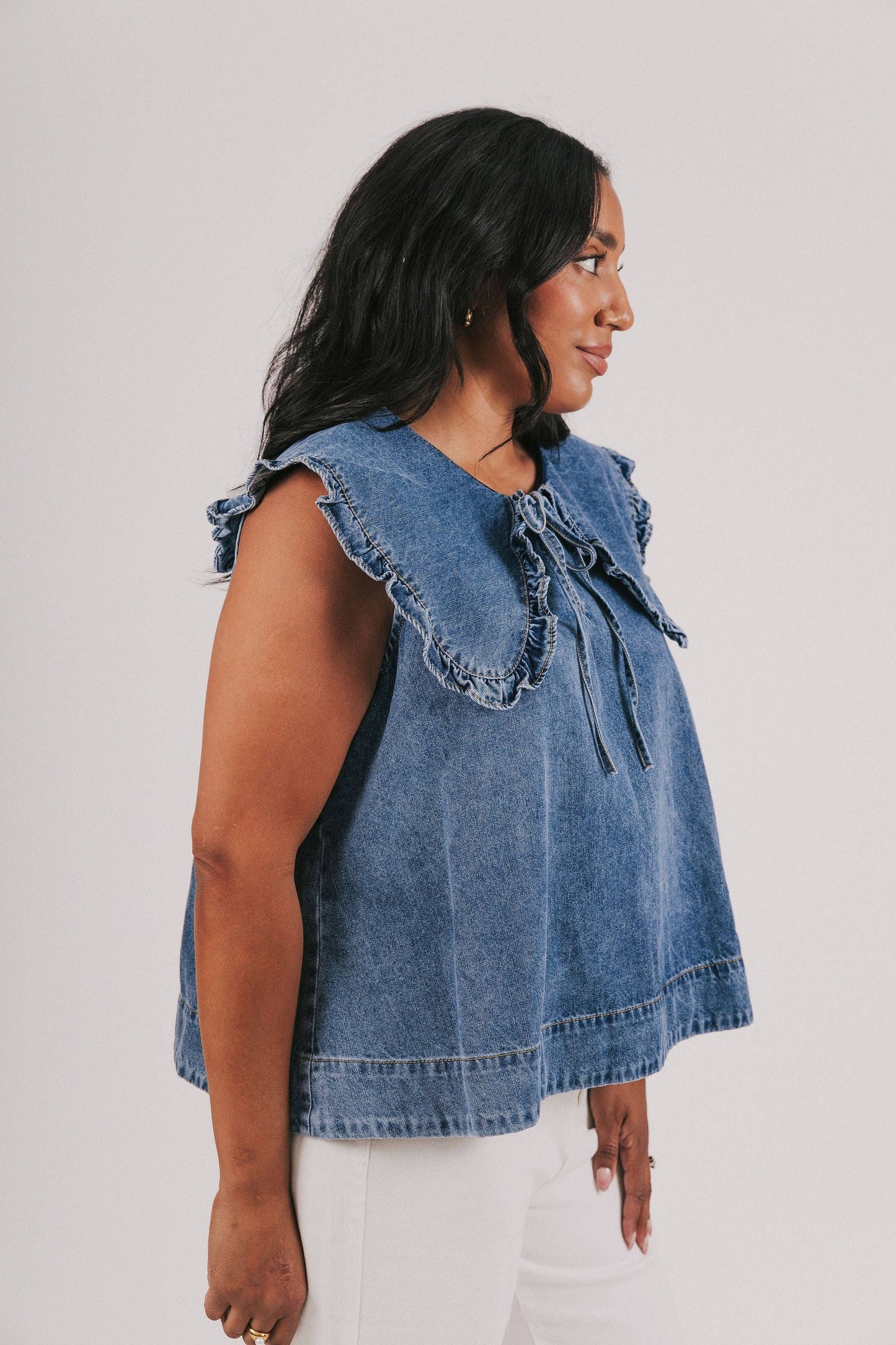 EXCLUSIVE - Denim Closer To Love Top