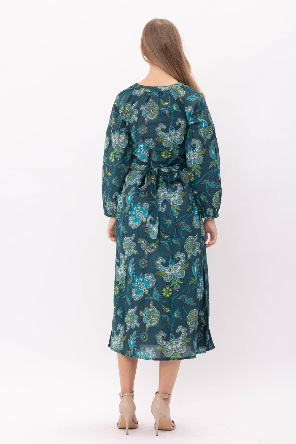 Into the Blue Cotton Midi Dress - PRE ORDER
