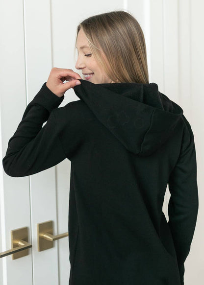 InheritCo Olympia Black 1/4 Zip Sweatshirt
