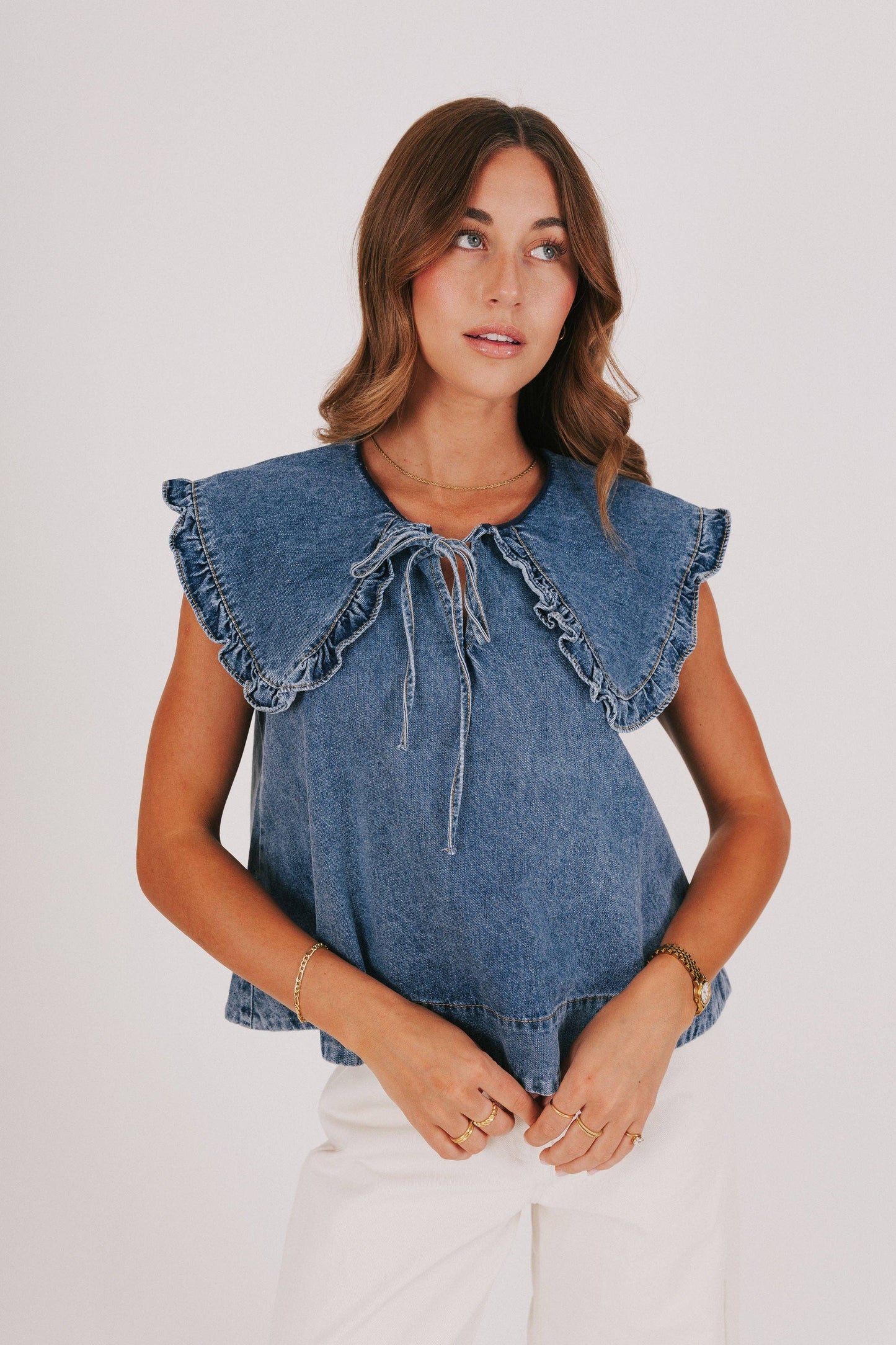 EXCLUSIVE - Denim Closer To Love Top