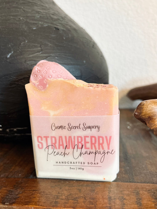Handmade Soap- Strawberry Peach Champagne
