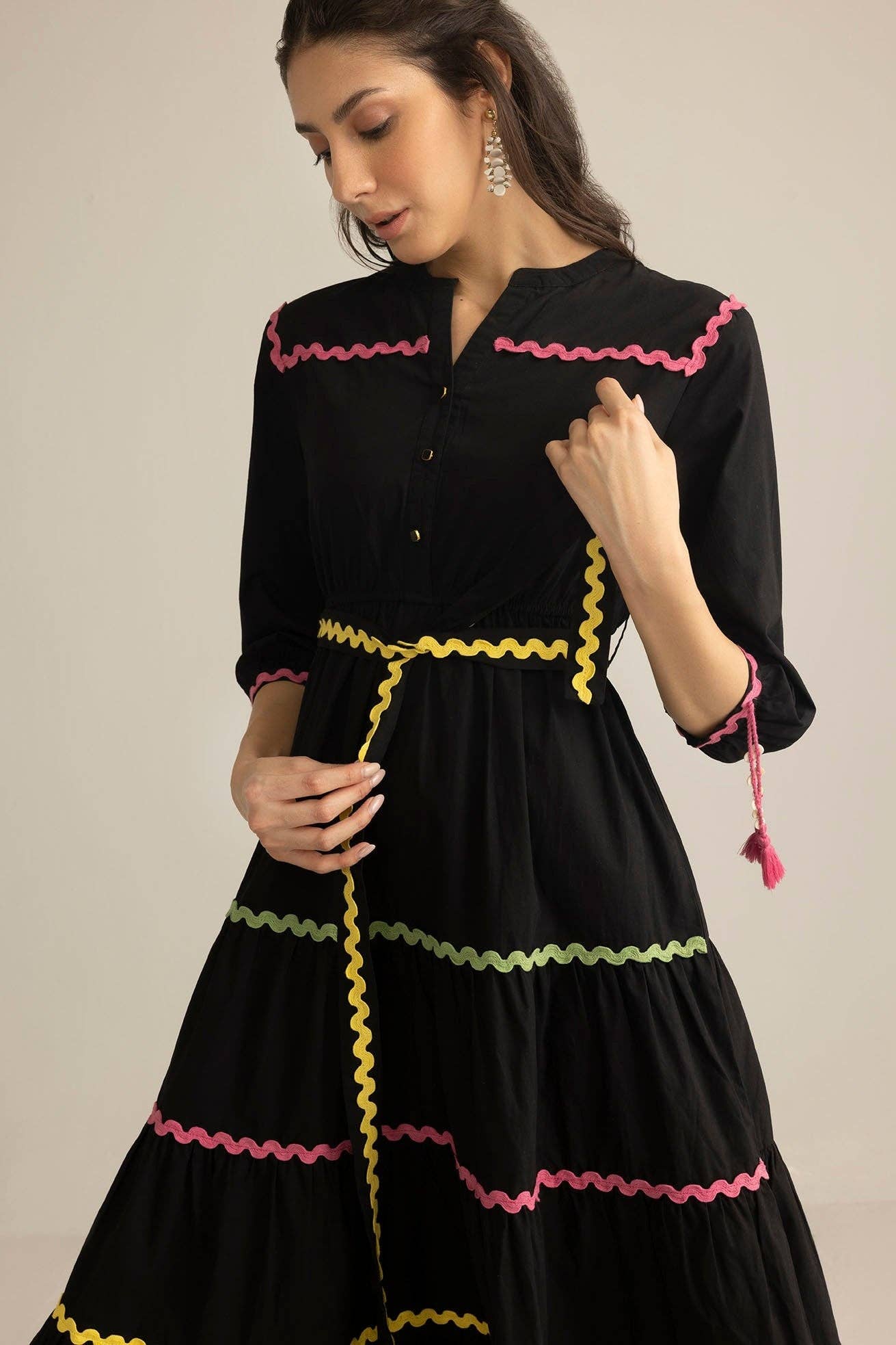 Carnival Sway Dress in Neon Dusk