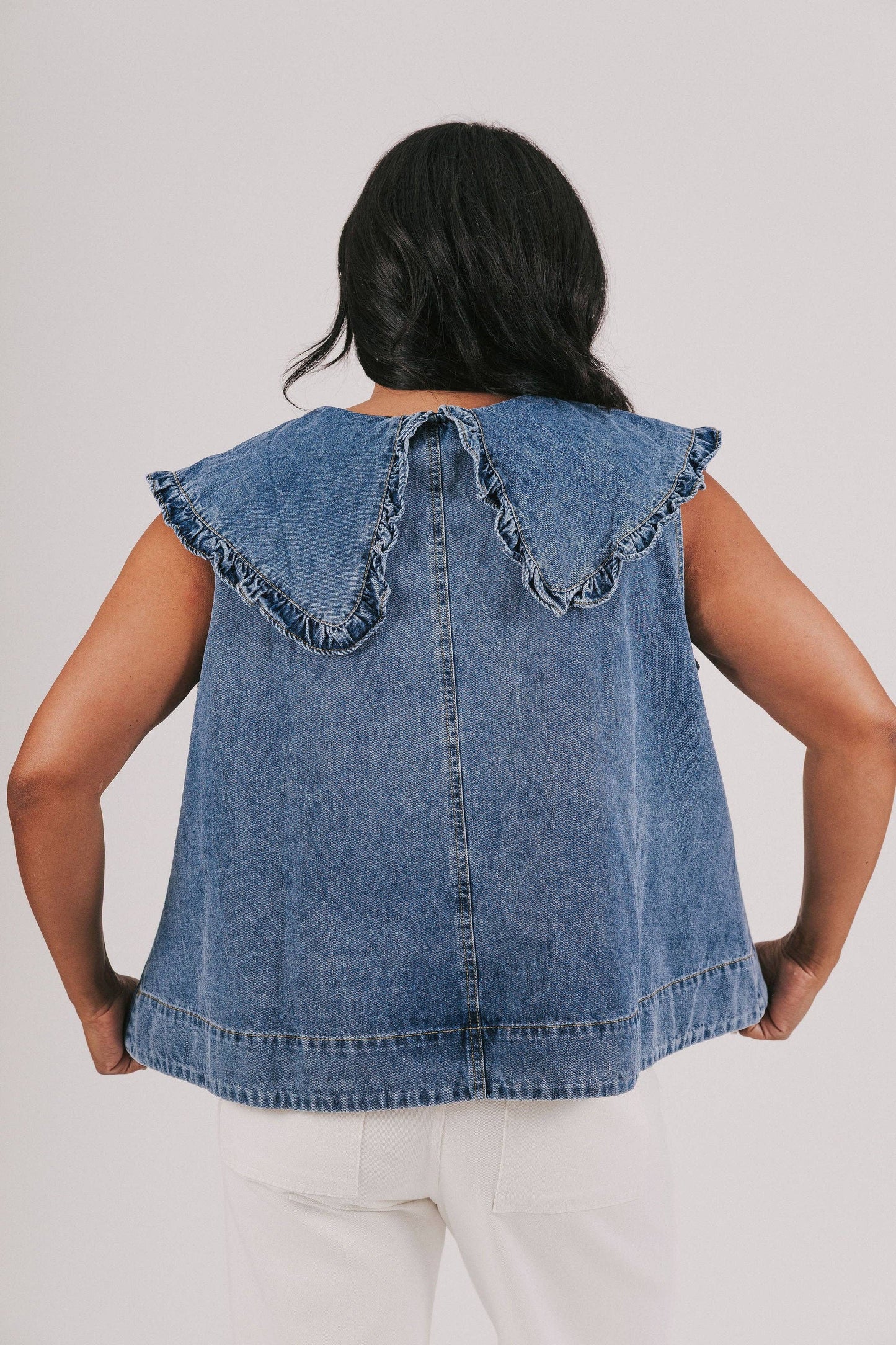 EXCLUSIVE - Denim Closer To Love Top