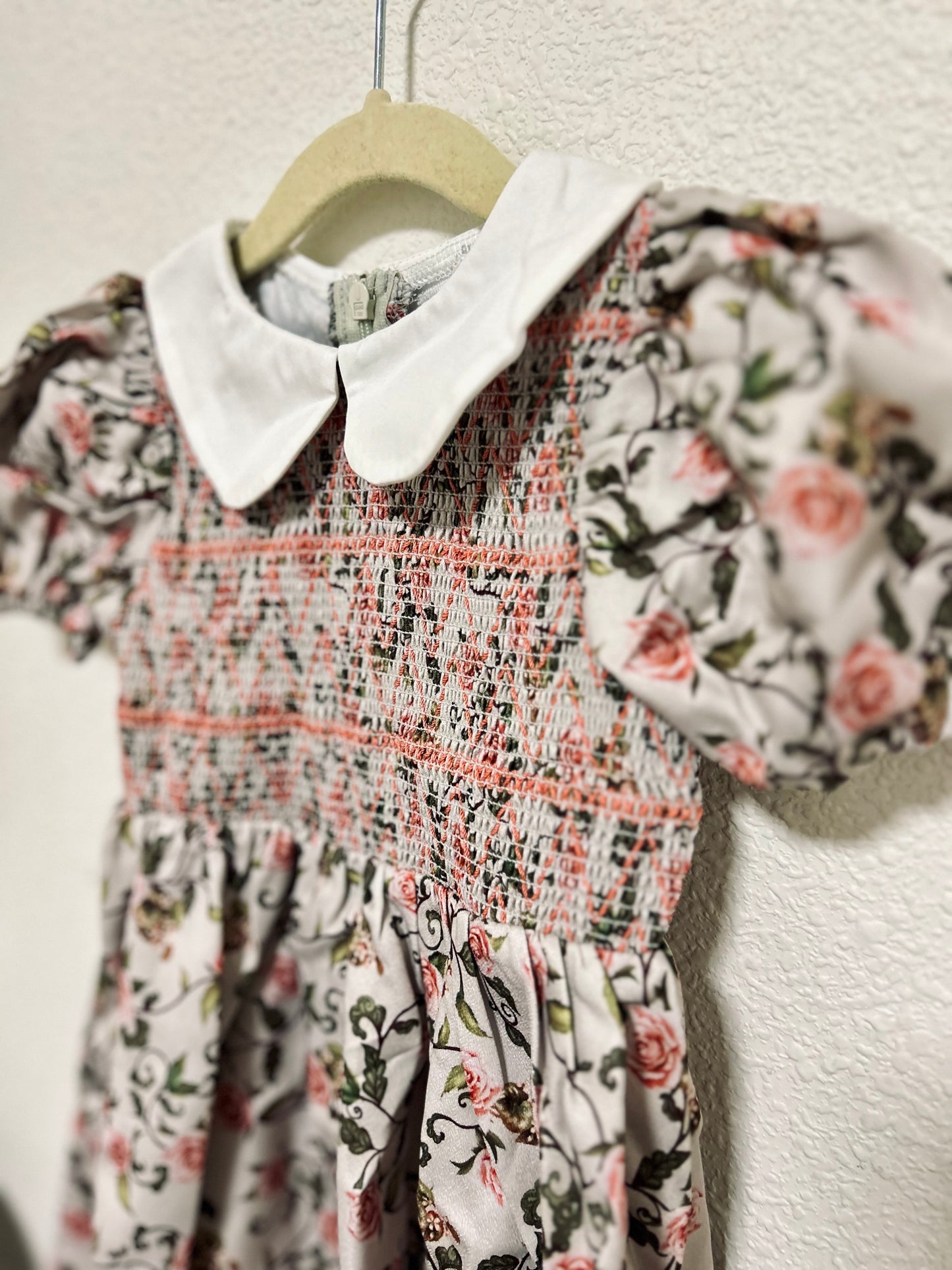 Floral Baby Doll Collar Dress