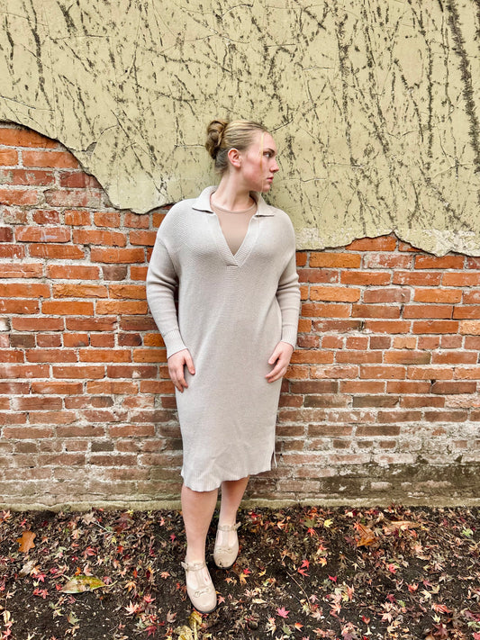 Waffle Knit Midi Dress