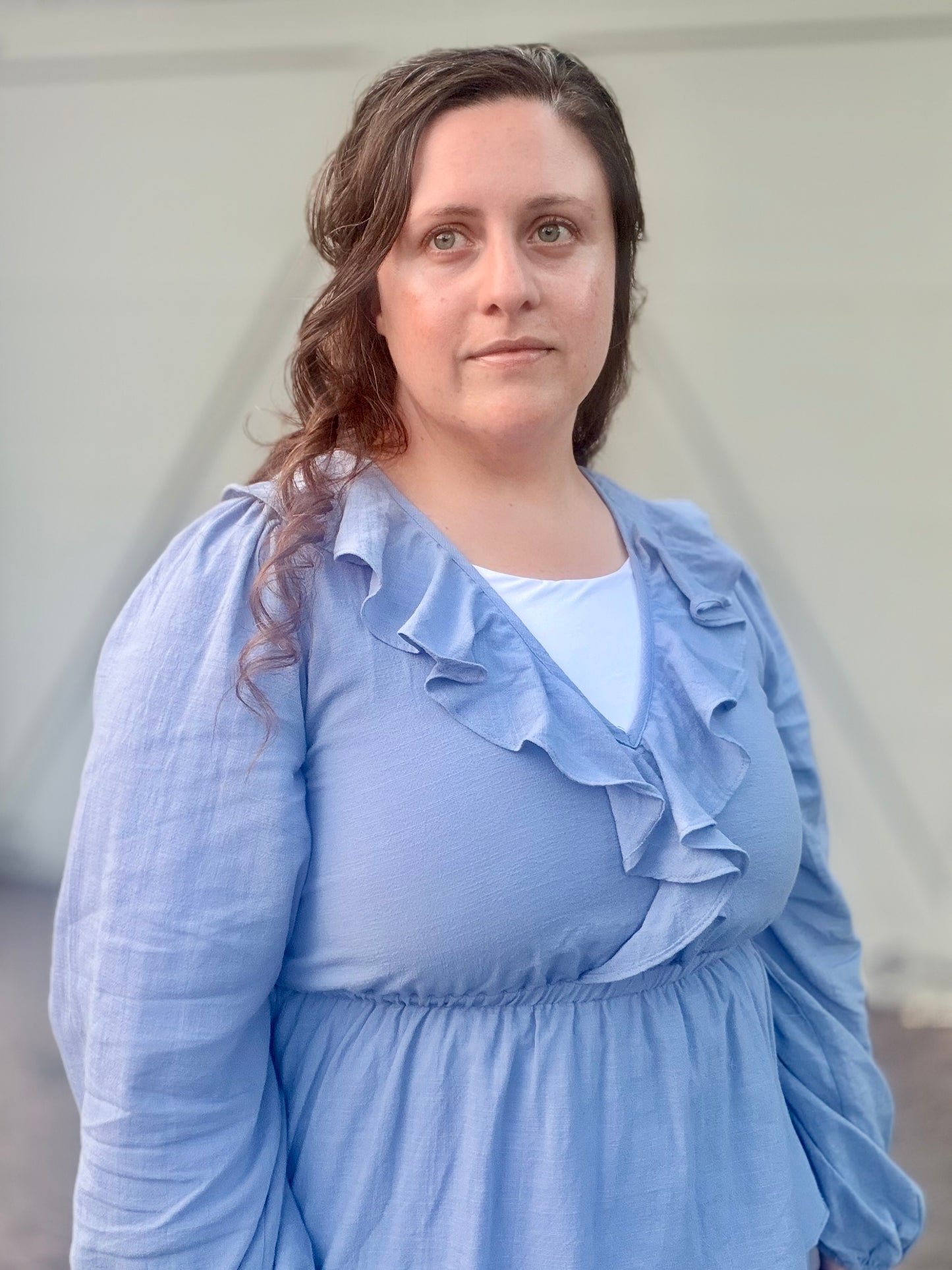 COTTON TIERED RUFFLE MAXI DRESS