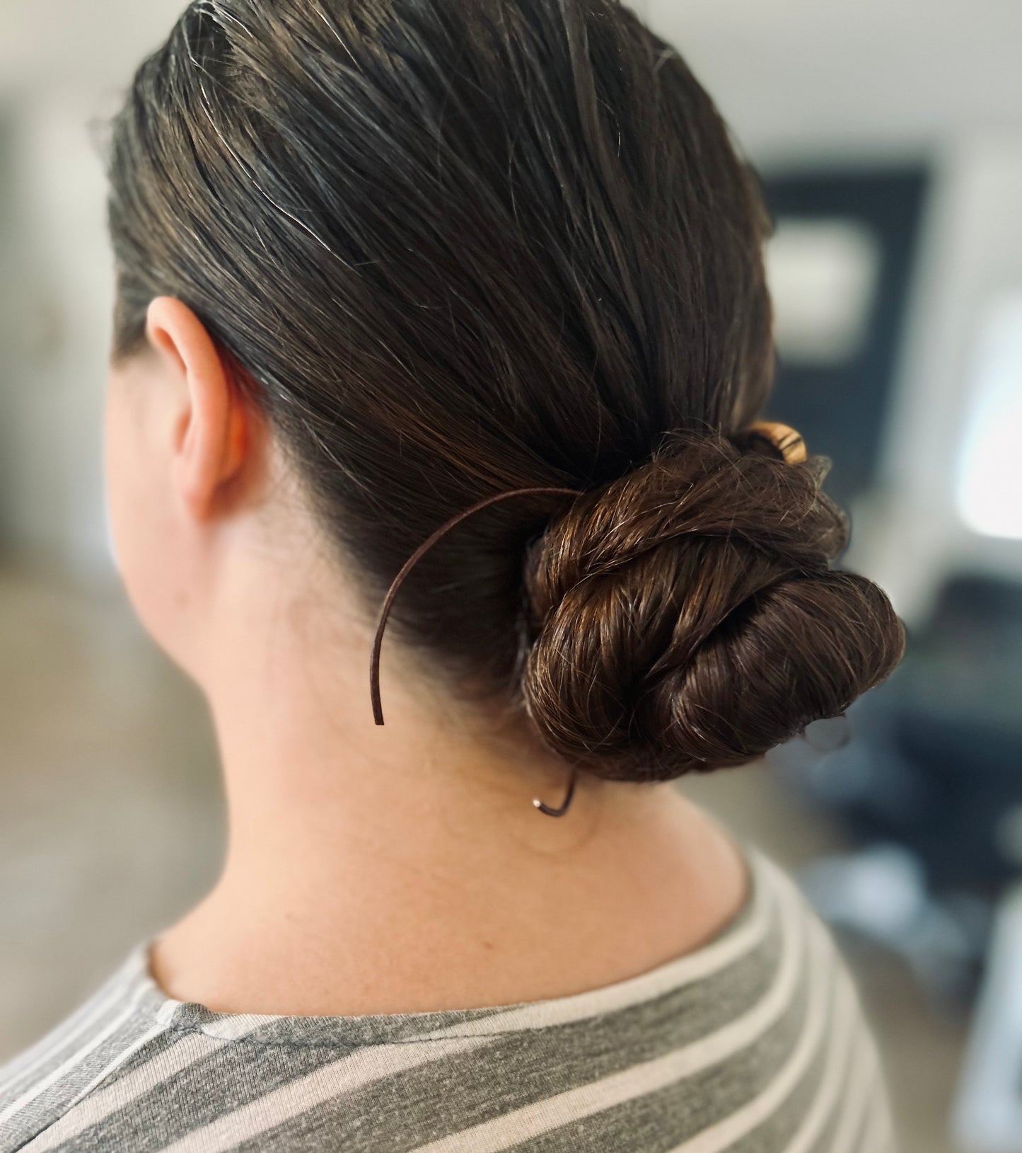 Small Wood + Leather Hair Wraps