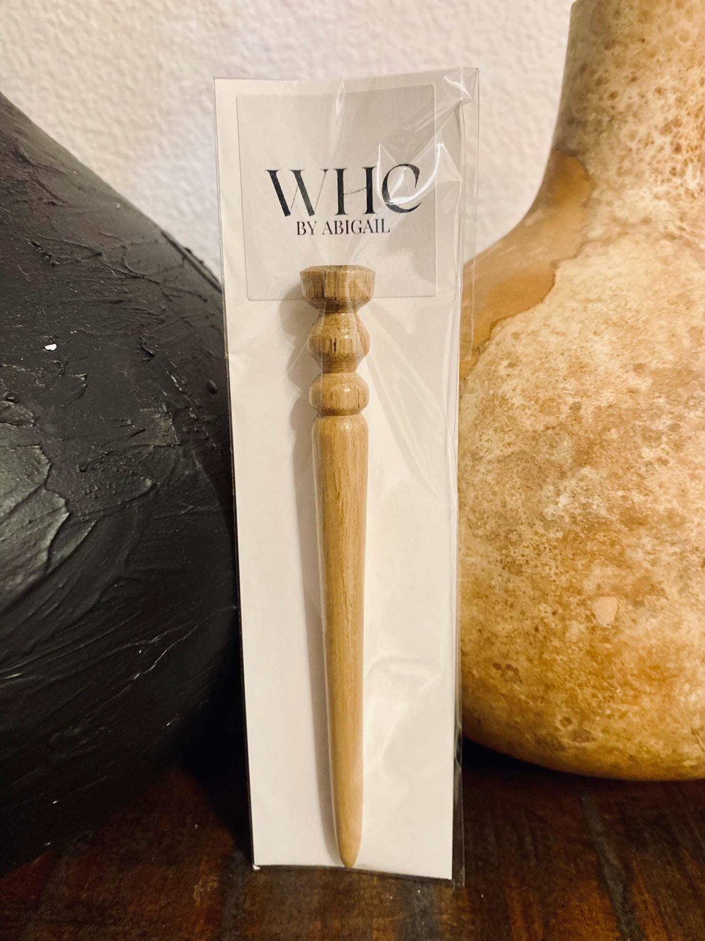 Wooden Hair Stick - Beige