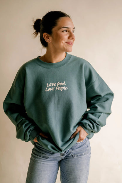 LOVE GOD LOVE PEOPLE - Pullover Sweatshirt