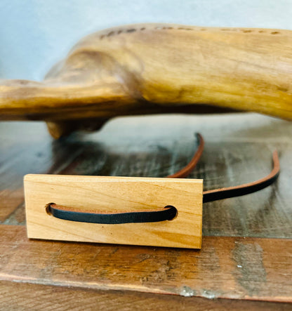 Wood/Leather Hair Wraps