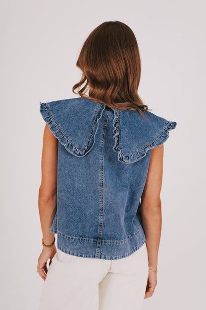 EXCLUSIVE - Denim Closer To Love Top