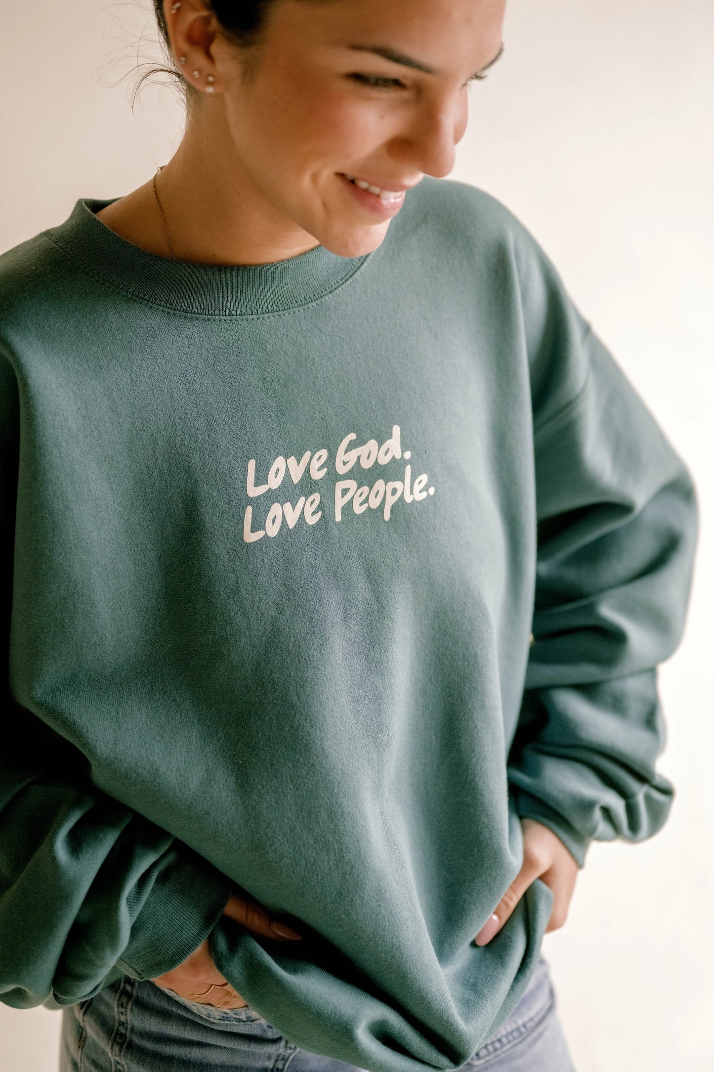 LOVE GOD LOVE PEOPLE - Pullover Sweatshirt