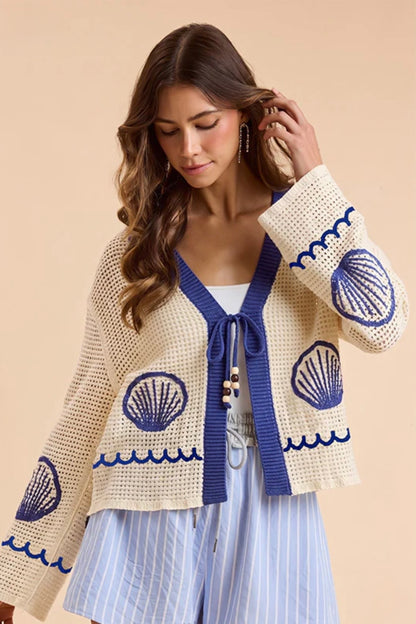 Seashell Cardigan Sweater