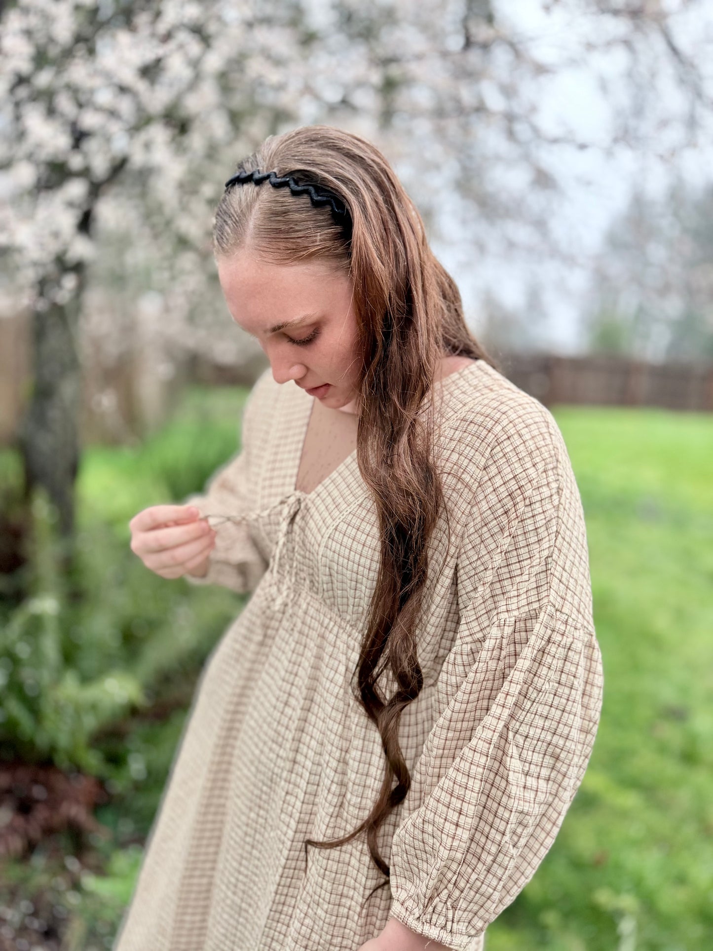 Gingham Plaid Midi Dress - Multiple Colors