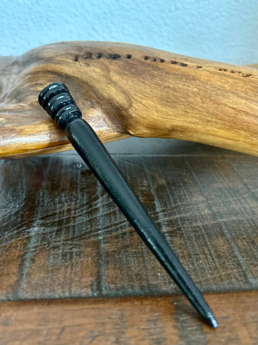 Wood Hair Stick - Black