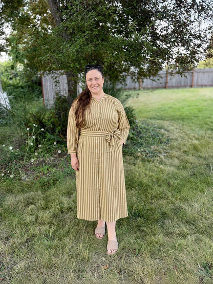 Green Stripe Dress