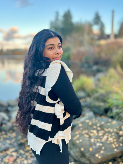 Plus Bold Striped Knit Seater Top