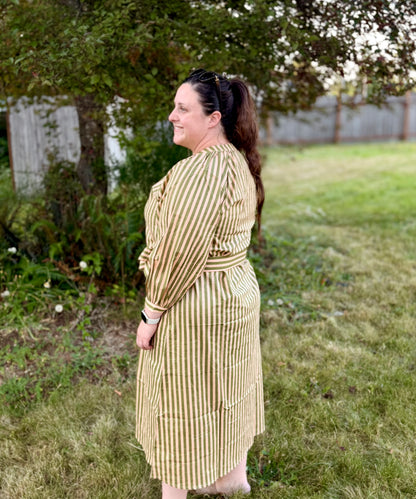 Green Stripe Dress