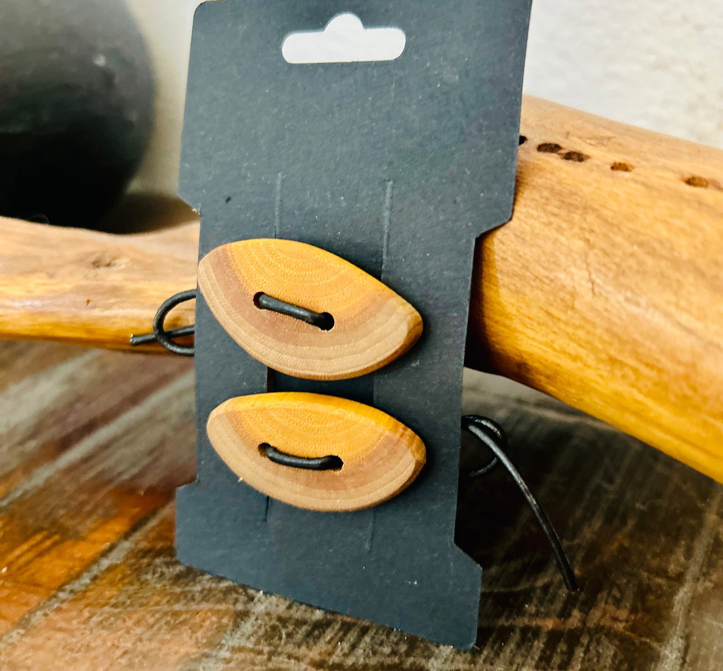 Wood/Leather Hair Wraps