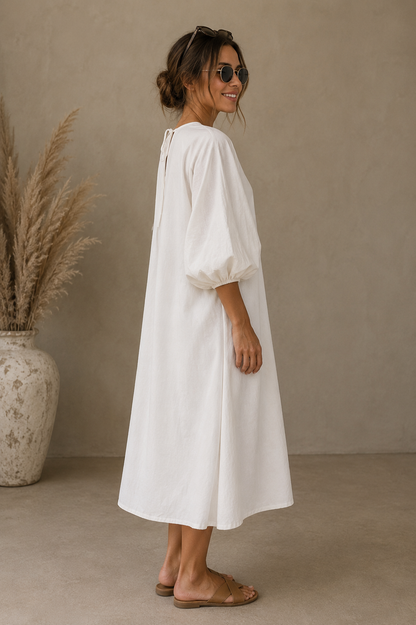 Ogden Dress White