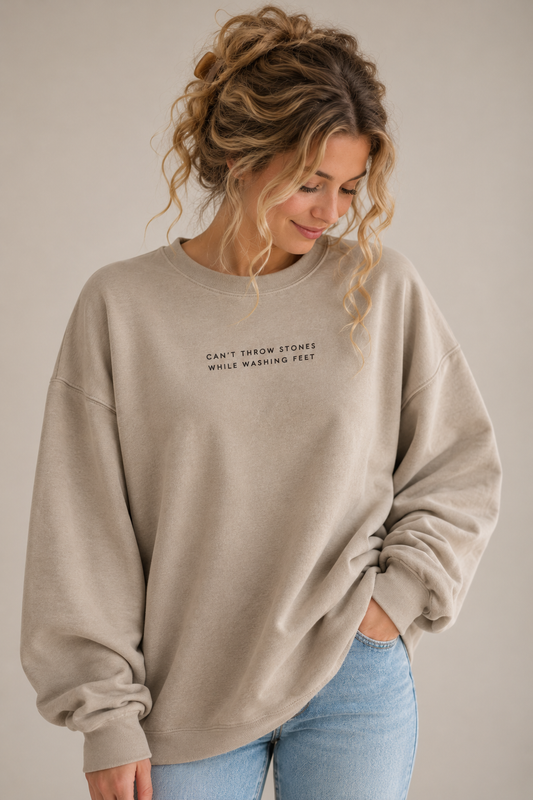 Can’t Throw Stones Crew Neck Sweater