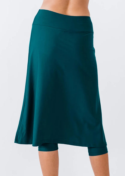 Calypsa Long Swim Skort - Multiple Colors