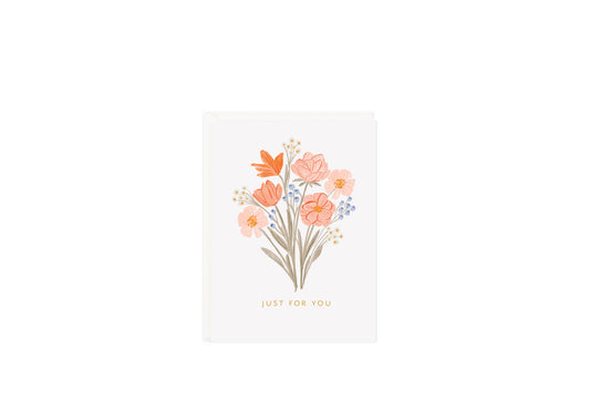 Just For You Bouquet Mini Card