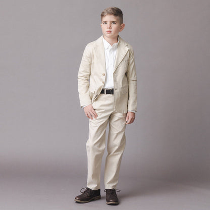2-Piece Boys Linen Suit