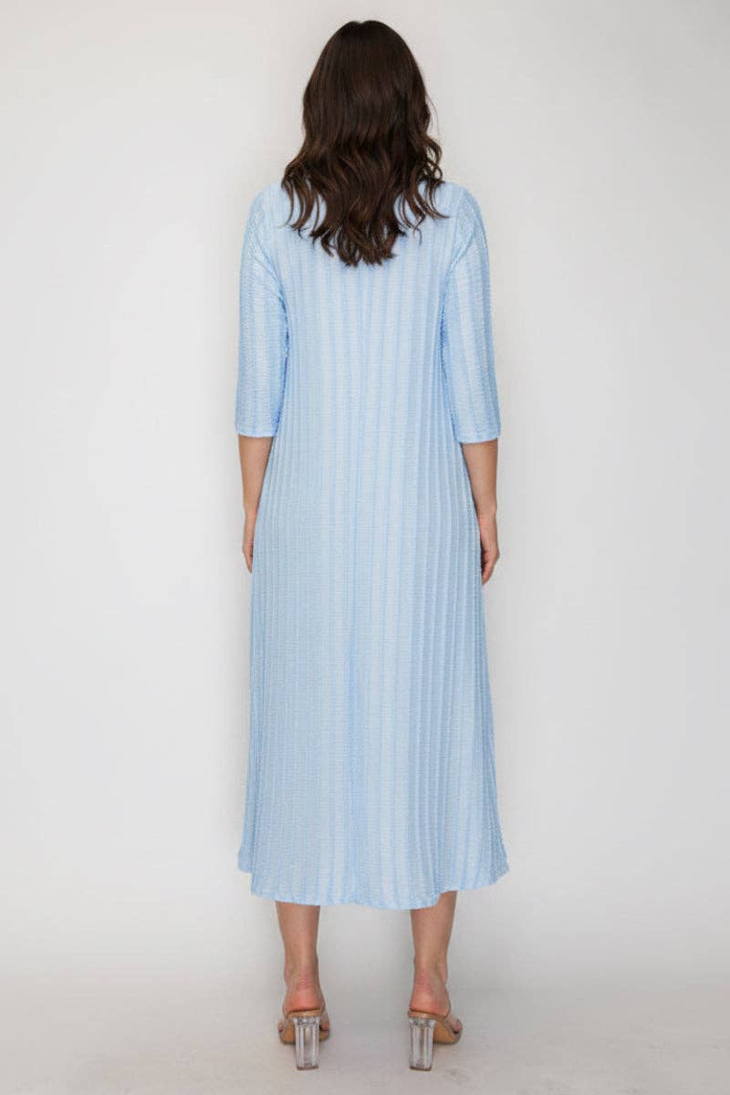 A-LINE SQUARE NECK MIDI DRESS PLUS