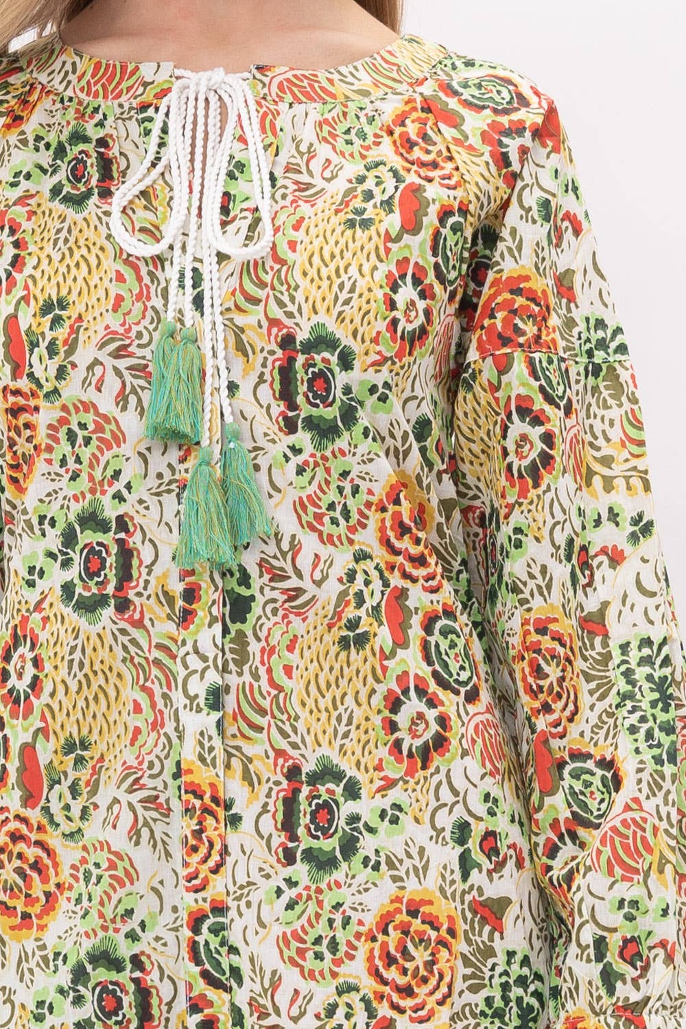 Yellow Floral Cotton Midi Dress - PRE ORDER