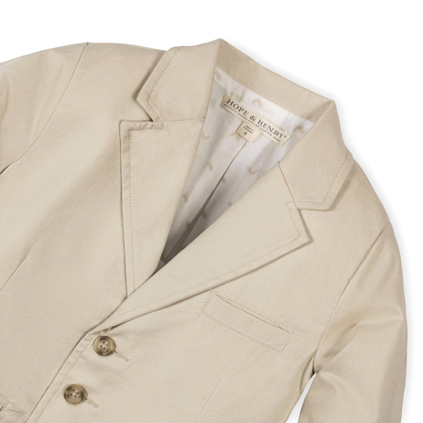 2-Piece Boys Linen Suit