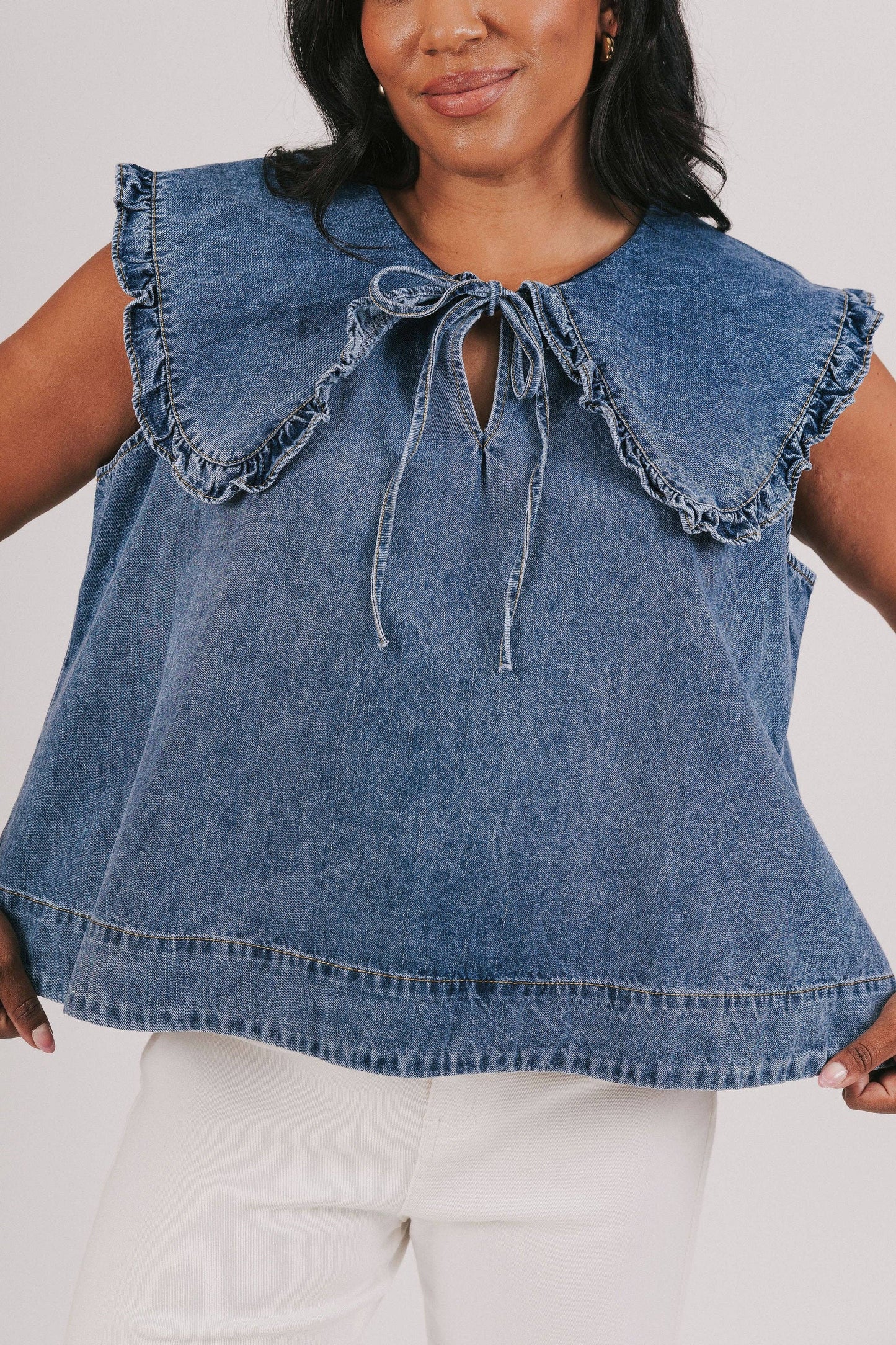 EXCLUSIVE - Denim Closer To Love Top