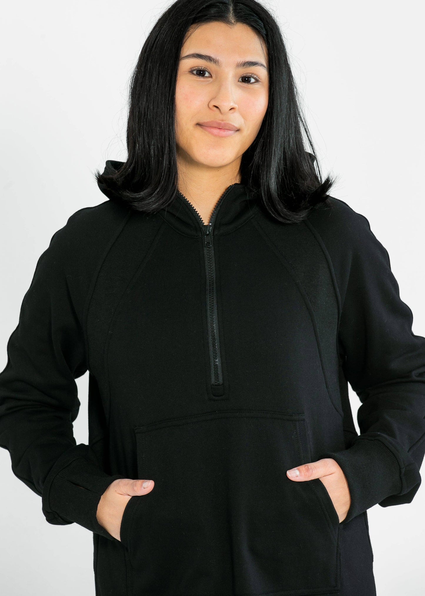 Womens Black Hoodie Sweatshirt Dress Fall